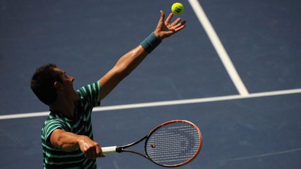 New York bound: Australia's Bernard Tomic will feature in the US Open at Flushing Meadows. 