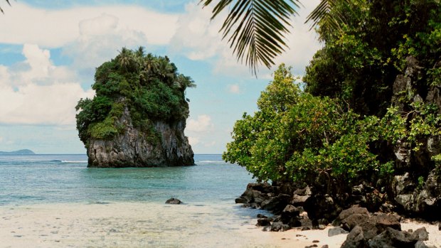 Futi Rock in Samoa.