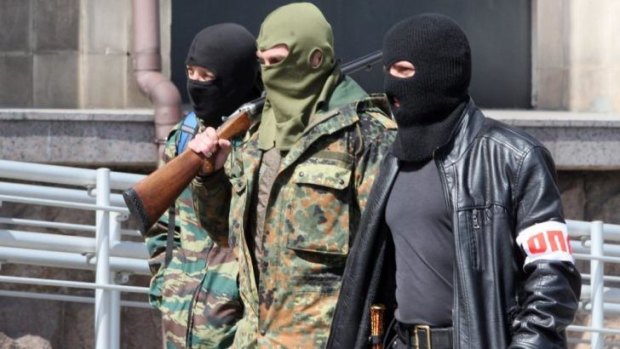 Pro-Russian militants have taken over government buildings in Donetsk.