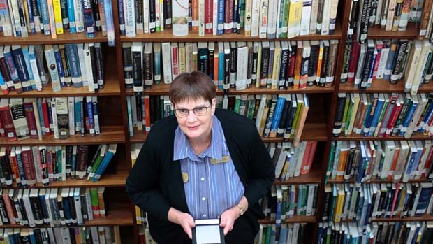 E-book v ''p-book'' &#8230; Louise Barton, a collection services co-ordinator at Stanton Library, in North Sydney, says ''the whole digital thing has completely changed the playing field for libraries''.