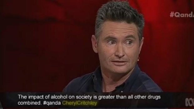 'I think the toughest man in the pub, who is surrounded by a group of drinkers, and says 'no, I'll be right'' ... comedian Dave Hughes, who gave up drinking at 22, explains his view on Australia's drinking culture.