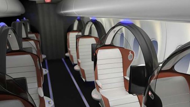 The designers hope 'more adventurous' airlines will add the seats to their business class cabins.