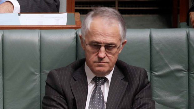 Gutted ... Malcolm Turnbull.