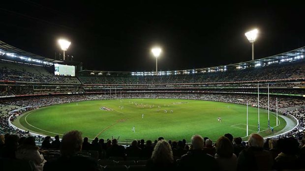 A crowd of just over 40,000 attend the round 15 AFL match between the Magpies and the Blues at the Melbourne Cricket Ground.