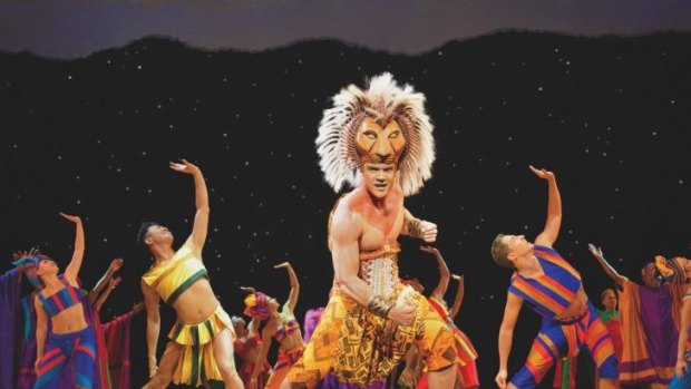 Nick Afoa as Simba performs He Lives In You in The Lion King.