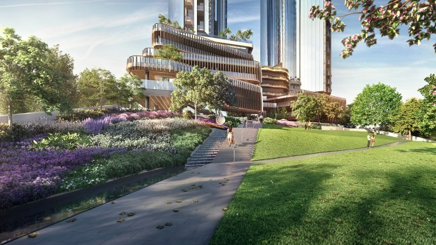 Melbourne Square is set to bring a park to Southbank. 