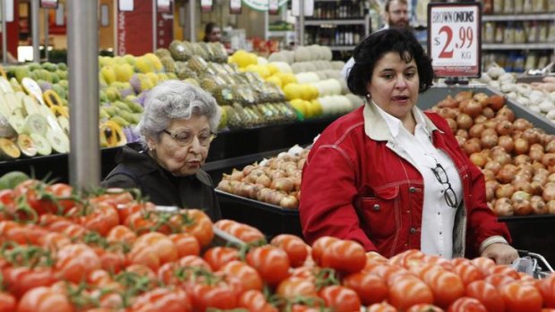 Prices for fresh food have deflated in recent months.