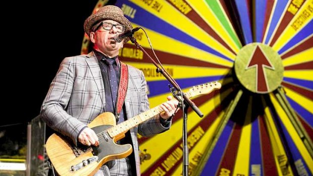 Spin king: Elvis Costello and the Imposters, backed up by the "Spectacular Spinning Songbook".