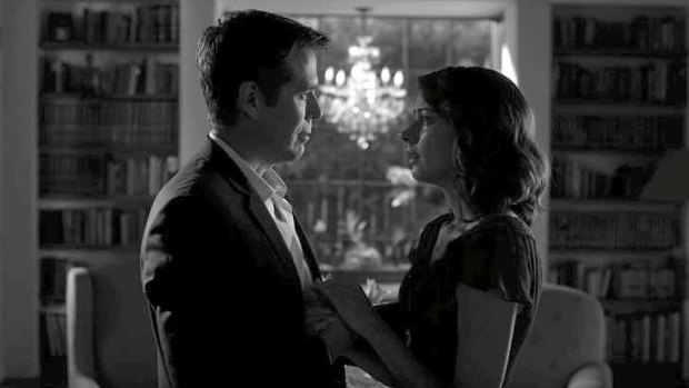 Combative pair: Alexis Denisof and Amy Acker.
