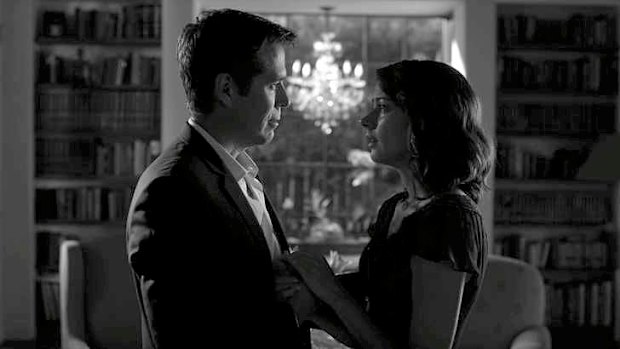 Alexis Denisof and Amy Acker in Joss Whedon's <i>Much Ado about Nothing.</i>