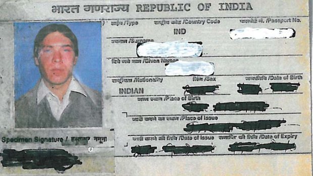 The Indian passport used by convicted kidnapper Julian Buchwald.