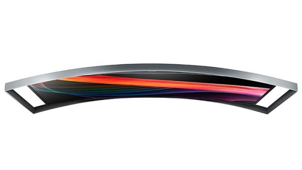 Samsung's curved OLED TV.