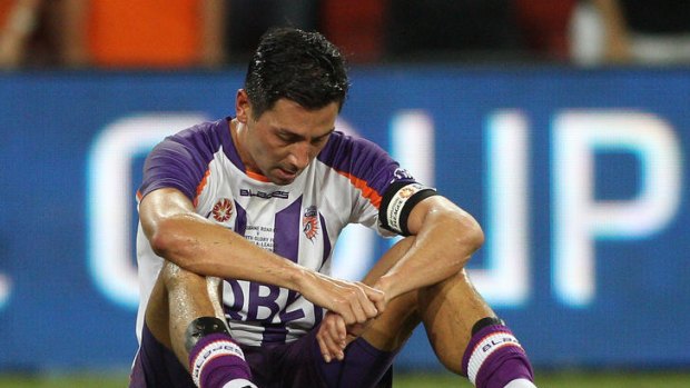 Shattered ... Perth Glory skipper Jacob Burns.