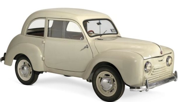 A Tasman sedan, prototype (1949), with flat twin-cylinder horizontally-opposed engine, designed and engineered by Laurence Hartnett.