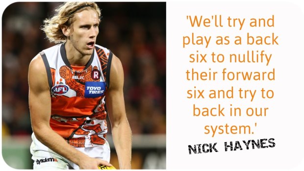 Defensive mindset: Nick Haynes.