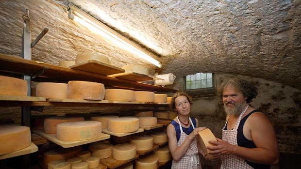 Say cheese ... Berit and Norbert Fischer at their cheesery in Langenburg.