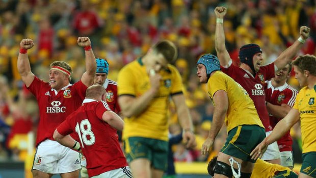 Pressure cooker: The Wallabies couldn't handle the Lions early pressure.