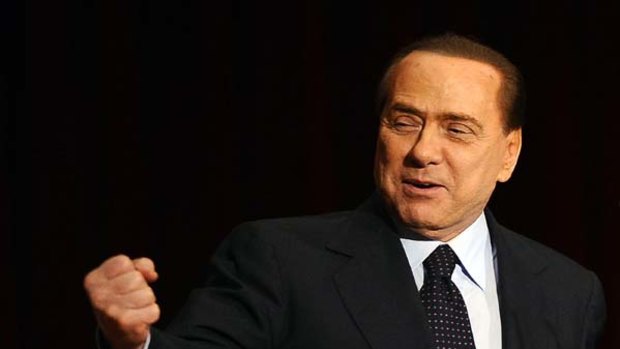 On trial ... Silvio Berlusconi.