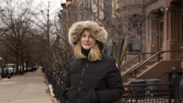 Australian author Anna Funder pictured in Brooklyn's Park Slope neighbourhood. photo by Trevor Collens Jan 20, 2015.