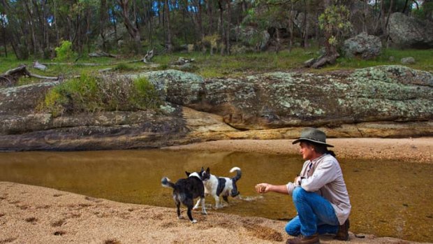 Pollution fears &#8230; guesthouse operator Colin Imrie worries about the future of the Goulburn River, which flows near the mine.