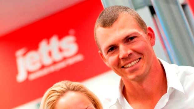 On a winning formula ... Jetts gym founders Cristy and Brendon Levenson.