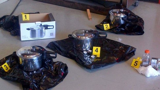 Three pressure cookers recovered outside the British Columbia's provincial legislature building before crowds gathered for Canada Day celebrations on Monday.
