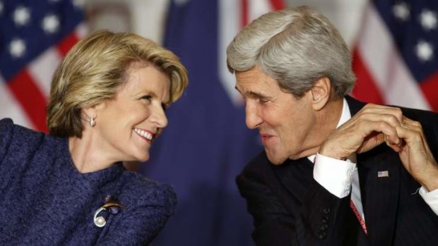 Foreign Minister Julie Bishop and US Secretary of State John Kerry in Washington.