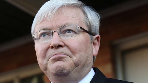 Took aim at News Corp: Kevin Rudd.