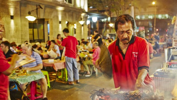 Seafood and sizzling satay makes street markets like Boon Tat Street a must to visit.