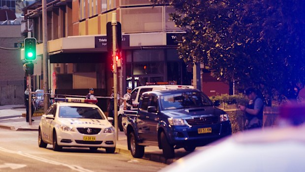 A police employee was shot dead outside the headquarters in Parramatta.