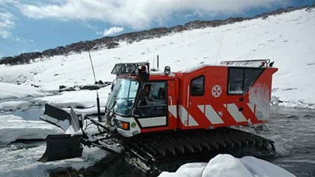 The 'snow cat' used in the rescue.