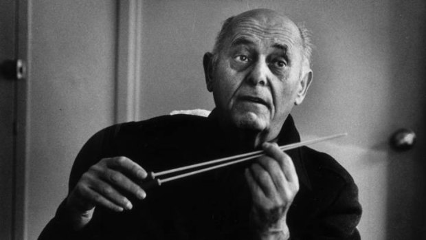 Conductor Sir George Solti. <i>Photo: Deanne Fitzmaurice.</i>