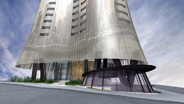 An artist's impression of the proposed Carrington Tower at 140 Alice Street.