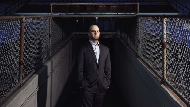 Todd Greenberg in the players' tunnel at Belmore Sports Ground.