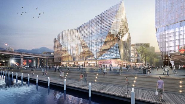 An artist's impression of the proposed revamp of Darling Harbour.