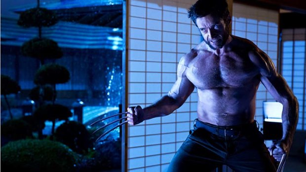 Claws of attraction: Jackman brings out the torso once more.