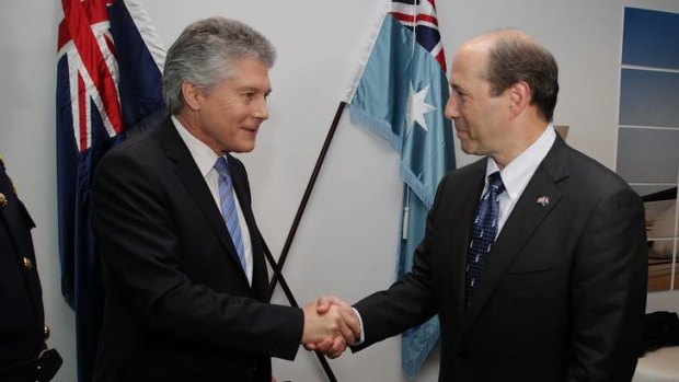 Defence Minister Stephen Smith and US Ambassador Jeffrey Bleich.