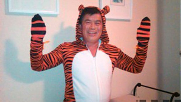 David Wu, pictured here in a tiger costume, has resigned.