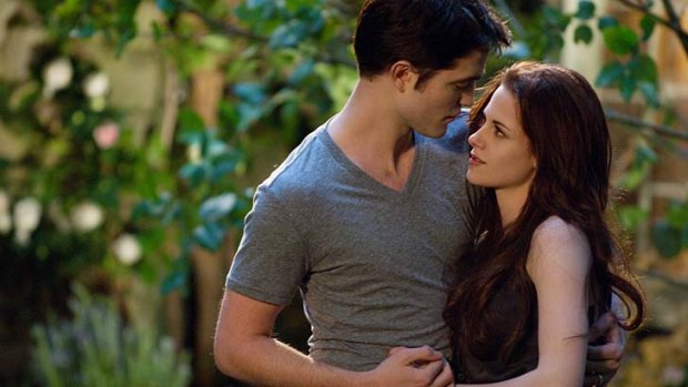 Teen steam: A scene from the film Twilight starring Kirsten Stewart (Bella), Robert Pattinson (Edward).