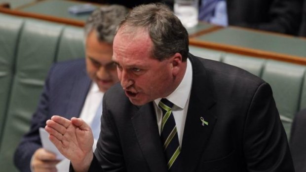 Agriculture minister Barnaby Joyce says tensions over Crimea are to blame for Russian banning the import of Australian beef.