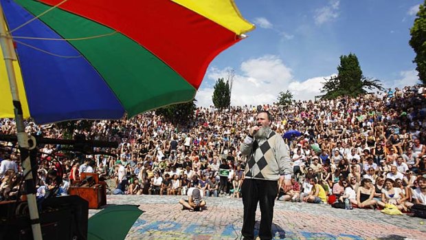 For the past four years thousands of visitors and locals have been flocking to the open-air karaoke sessions on Sunday afternoons in the Mauerpark, which stretches along part of the former 'death strip' between East and West Berlin.