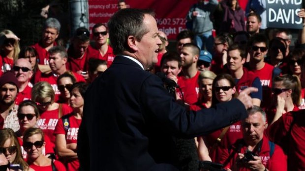 Protested the Victorian government's pay offer: Bill Shorten.  