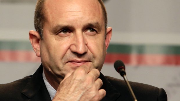 Bulgaria's Socialist party presidential candidate Rumen Radev.