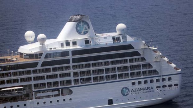 Stricken cruise ship Azamara Quest.