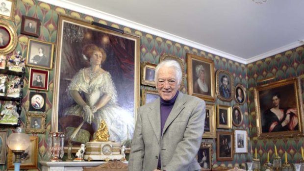 A matching AC &#8230; Richard Bonynge with a portrait of his late wife, Dame Joan Sutherland, in his home in Les Avants, Switzerland.
