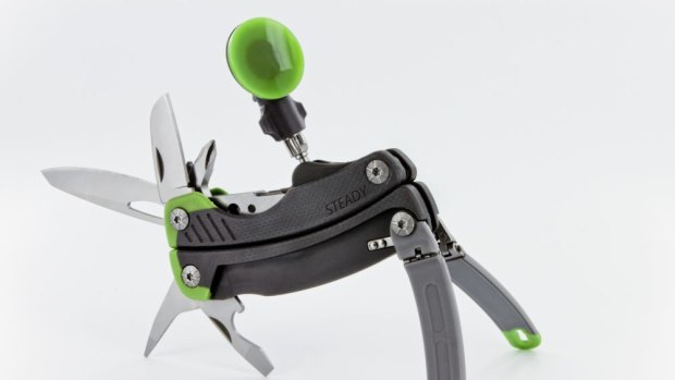 Sharp: A gadget from Gerber, combines the versatility of a multi-tool with the functionality of a tripod.