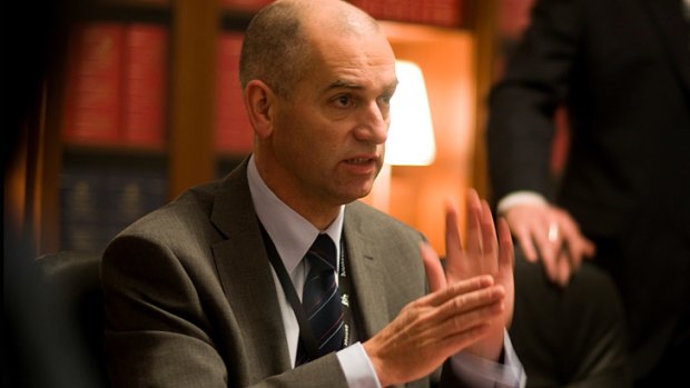 Rob Sitch as Tony in the political satire <i>The Hollowmen</i>.