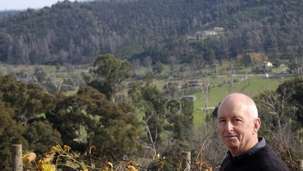 Ian Maclean in his Yarra Yarra vineyard.