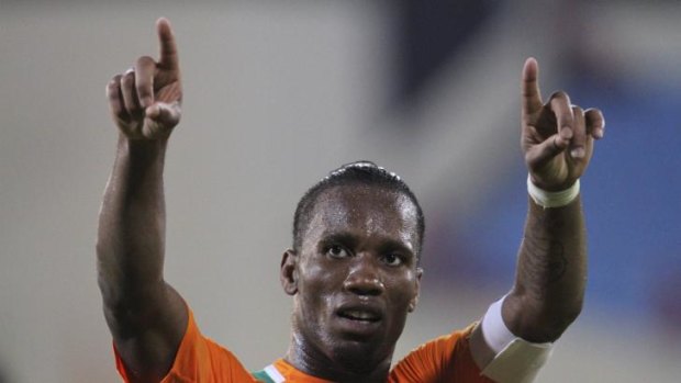 Retiring: Chelsea striker Didier Drogba has played his last match for the Ivory Coast.