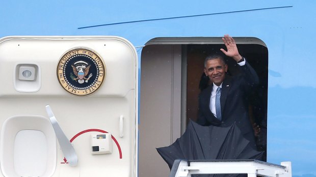 Then US President Barack Obama arrives in Havana in 2016 for a historic visit.